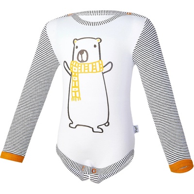 Little Angel Body smyk DR pruh Outlast® bílá medvěd pruh bíločerný