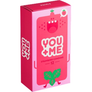 You&me JUICY - ароматизированные презервативы (12 шт. )
