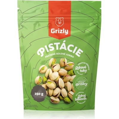Grizly Pistácie pražené solené orechy pražené solené 250 g