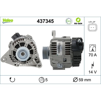 Alternátor VALEO 437345
