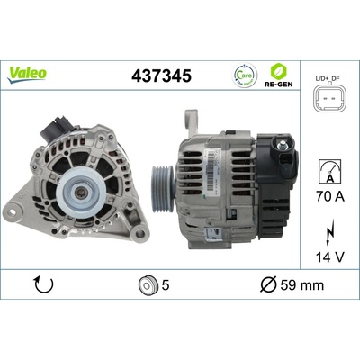 Alternátor VALEO 437345