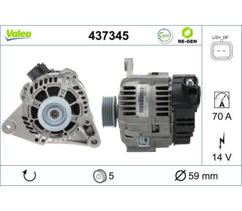 Alternátor VALEO 437345