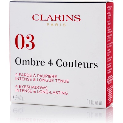 Clarins Ombre 4 Couleurs vysoce pigmentované oční stíny 03 Flame Gradation 4,2 g