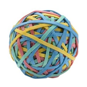 Q-Connect Топка ластици асорти 70g