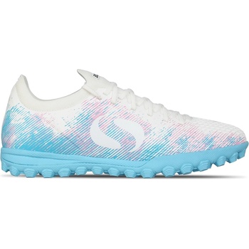 Sondico Юношески футболни стоножки Sondico Blaze Junior Astro Turf Trainers - White/Pink/Blue