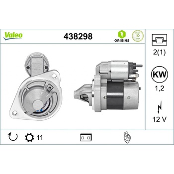 Štartér VALEO 438298