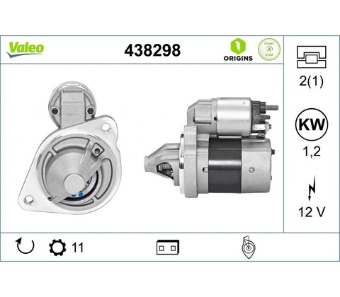 Štartér VALEO 438298