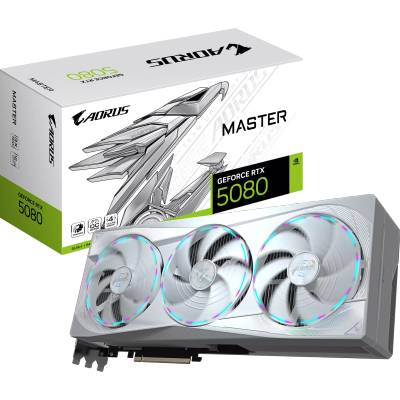 GIGABYTE GeForce RTX 5080 AORUS MASTER ICE 16GB GDDR7 256bit (N5080AORUSM-ICE-16GD)