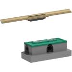 Hansgrohe Комплект душ канал с капак Hansgrohe RainDrain Flex регулируем, матиран бронз 80 см (56051140+01001180)