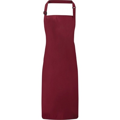 Premier Workwear Voděodolná pracovní zástěra odolná vůči bělícím prostředkům Červená vínová 72x86cm PW115