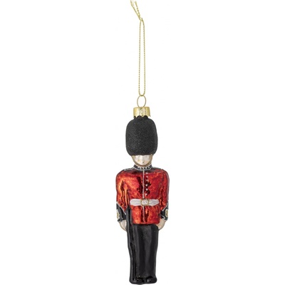 Bloomingville Sklenená vianočná ozdoba Andri Red 12 cm