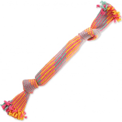 Dog Fantasy přetahovadlo barevné se zvukem vzor 1, 2 knoty 40 cm