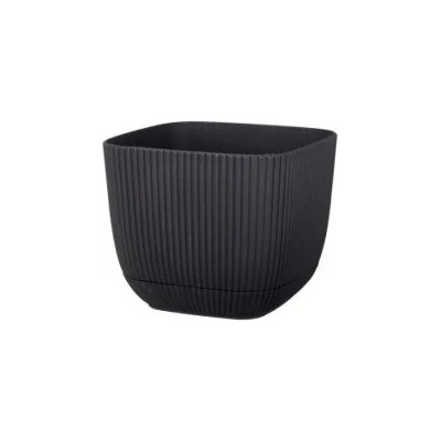 HORECANO - Квадратна саксия №2 - 11x11xh9.5cm 670ml АНТРАЦИТ (G-382-A) (0126294)