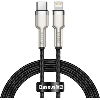 Baseus Кабел за данни Baseus Cafule, Type-C - Lightning, 20W, 1.0m, Черен - 40475 (40475)