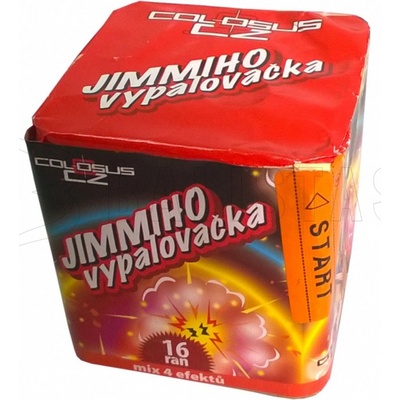 Ohňostrojový kompakt 16 ran 19 mm Jimmiho Vypalovačka