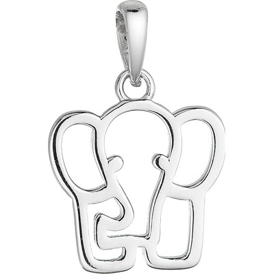 Evolution Group Stříbrný přívěsek slon 64043