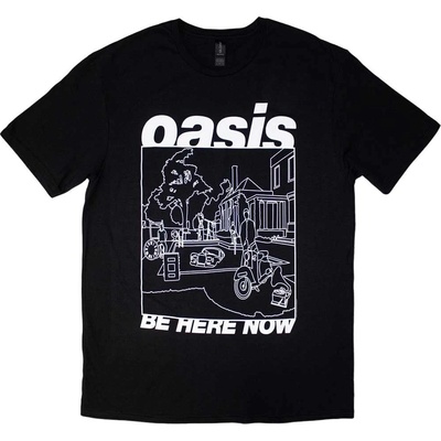 Oasis Be Here Now Line Drawing čierne