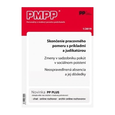 PMPP 1/2019 Skončenie pracovného pomeru s príkladmi a judikatúrou