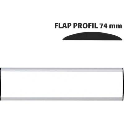 A-Z Reklama CZ Orientační nástěnná tabulka 74 × 350 mm - Flap Profil – kód UDS740NA35