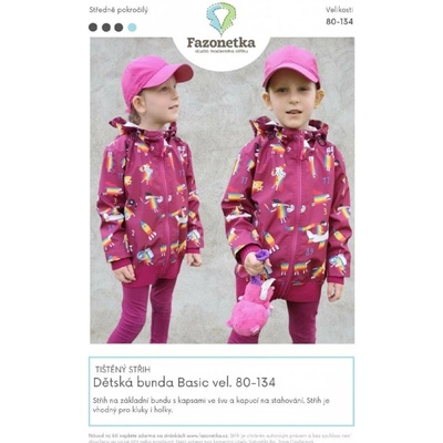 Tištěný střih na dětskou bundu Basic | 80-134 – Zbozi.Blesk.cz