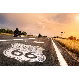 DIMEX ART Флизелинов фототапет табела на route 66 375 x 250 см