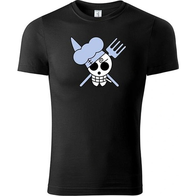 One Piece tričko Sanji černá