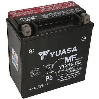 YUASA AGM 12V 14Ah left+ YTX16-BS