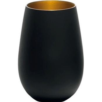 Stölzle Elements Pohár čierny zlatý 6 x 465 ml