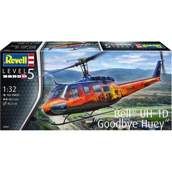 Plastic ModelKit vrtulník 03867 Bell UH-1D Goodbye Huey 1:32
