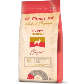 Dibaq Fitmin Medium Puppy пълноценна храна за кученца 12 kg