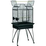 FLAMINGO Parrot cage Lorre Anthracite - Масивен Кафез за птици на колела, размер 66 х 51 х 164 см, Белгия - 103616