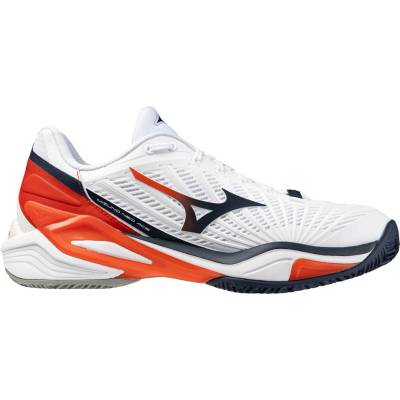 Mizuno Neo Ace Clay White/Insignia Blue