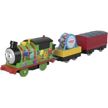 Mattel Влакче ПЪРСИ Thomas & Friends, Percy Party train от серията Trackmaster на Fisher Price, HDY72