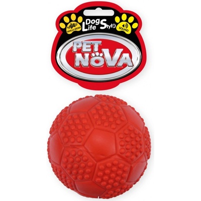 Petnova hračky pre zvieratá RUB SOCCERBALL RED hračka pre psa 7 cm
