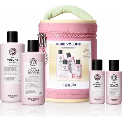 Maria Nila Beauty Bag 2026 Pure Volume Set šampon 350 ml + kondicionér 300 ml + šampon 100 ml + kondicionér 100 ml