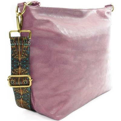 Dámská jednoduchá crossbody kabelka Amaya Růžová