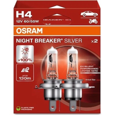 Osram Night Breaker Silver 64193NBS-2HB H4 P43t 12V 60/55W