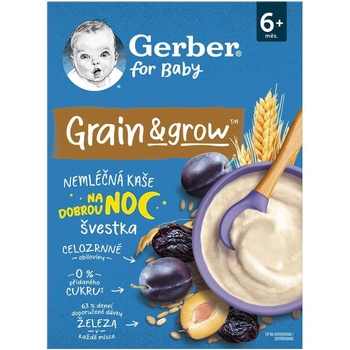 Gerber bezmliečna kaša pšenično-ovsená slivka 200 g