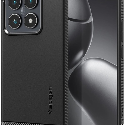 Spigen Rugged Armor, matte black - Xiaomi 14T Pro (ACS08858)