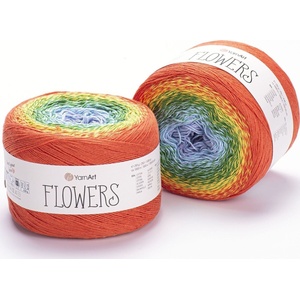 YARNART Flowers 255 Плетива прежда (Flowers 255)