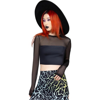 KILLSTAR дамска тениска с дълги ръкави KILLSTAR - Ghoul Sweat - Черен - KSRA008061