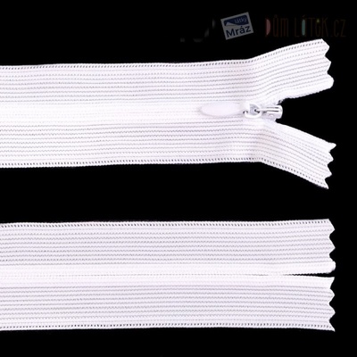 Zips skrytý nedeliteľný, dĺžka 40 cm