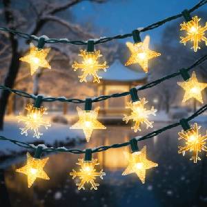 BRILAGI - LED соларна коледна верига 50xLED/8 функции 12 м IP65 топло бяло (BG6897)