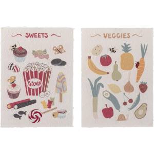 Bloomingville Mini Детски картини в комплект от 2 броя 26x35 cm Papio - Bloomingville Mini (82058219)