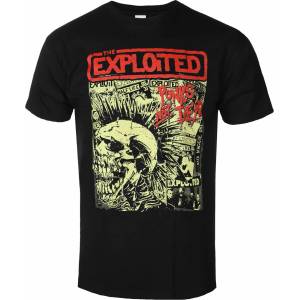 Plastic head Мъжка тениска exploited - punks not dead - ЧЕРЕН - plastic head - ph11975