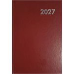 ALISCA Дневник с срокове alisca b/6, ежедневен, с бели страници, бордо, 2027 260602/bo (260602/bo)