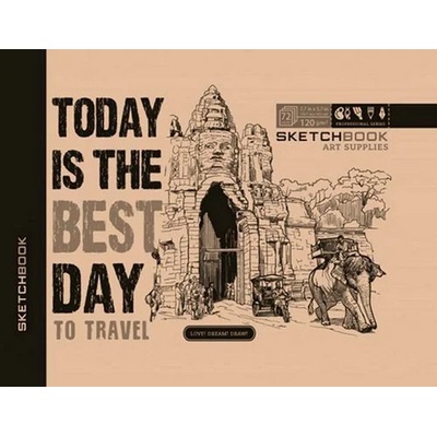 Sketchbook KRAFT TRAVEL 19,7 x 14,5 cm