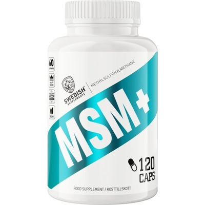 SWEDISH Supplements MSM+ 600 mg | with Vitamin C [120 капсули]