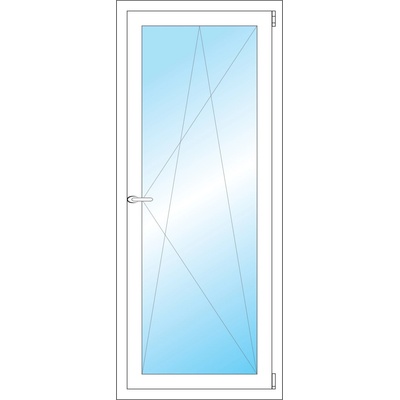OKNA HNED Plastové okno 63x151 cm (630x1510 mm) bílé otevíravé a sklopné pravé