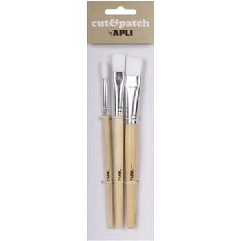 APLI - Комплект от 3 четки за рисуване и творчески дейности (A17236)